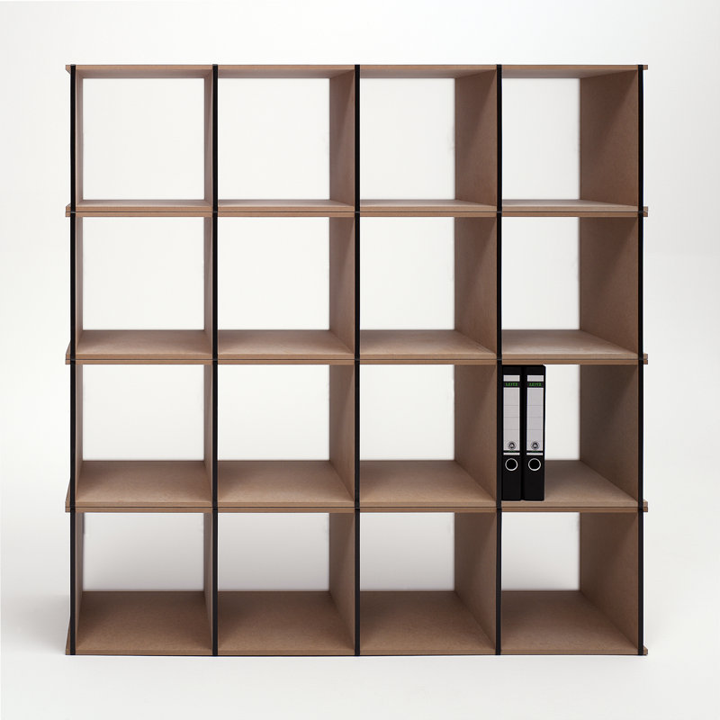 140 cm H x 35 cm W Standard Bookcase, Beige