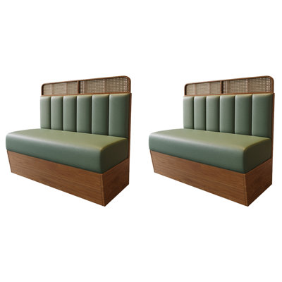 Banc rembourré en similicuir Southeast Asian