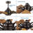 Springer 52" Windmill Architectural Bronze with Distressed Walnut Blades-57836476
