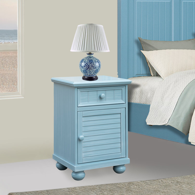 Table de chevet Stogner, Bleu