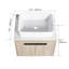 Meuble-lavabo moderne 36 po avec lavabo en céramique et fixation murale