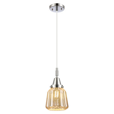 Downtown Urban - Caden Chatham - 1 Light 7" Cord Hung Mini Pendant - Shade