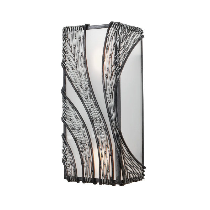 Plafonnier encastré 1 lumière Flow, Acier, H 14,5 po x l 6,5 po x P 4,75 po