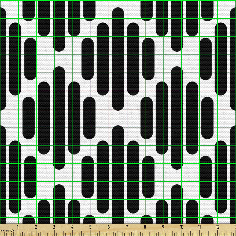 Chesna Modern Stripes Mosaic Style Abstract Multi-Purpose Fabric