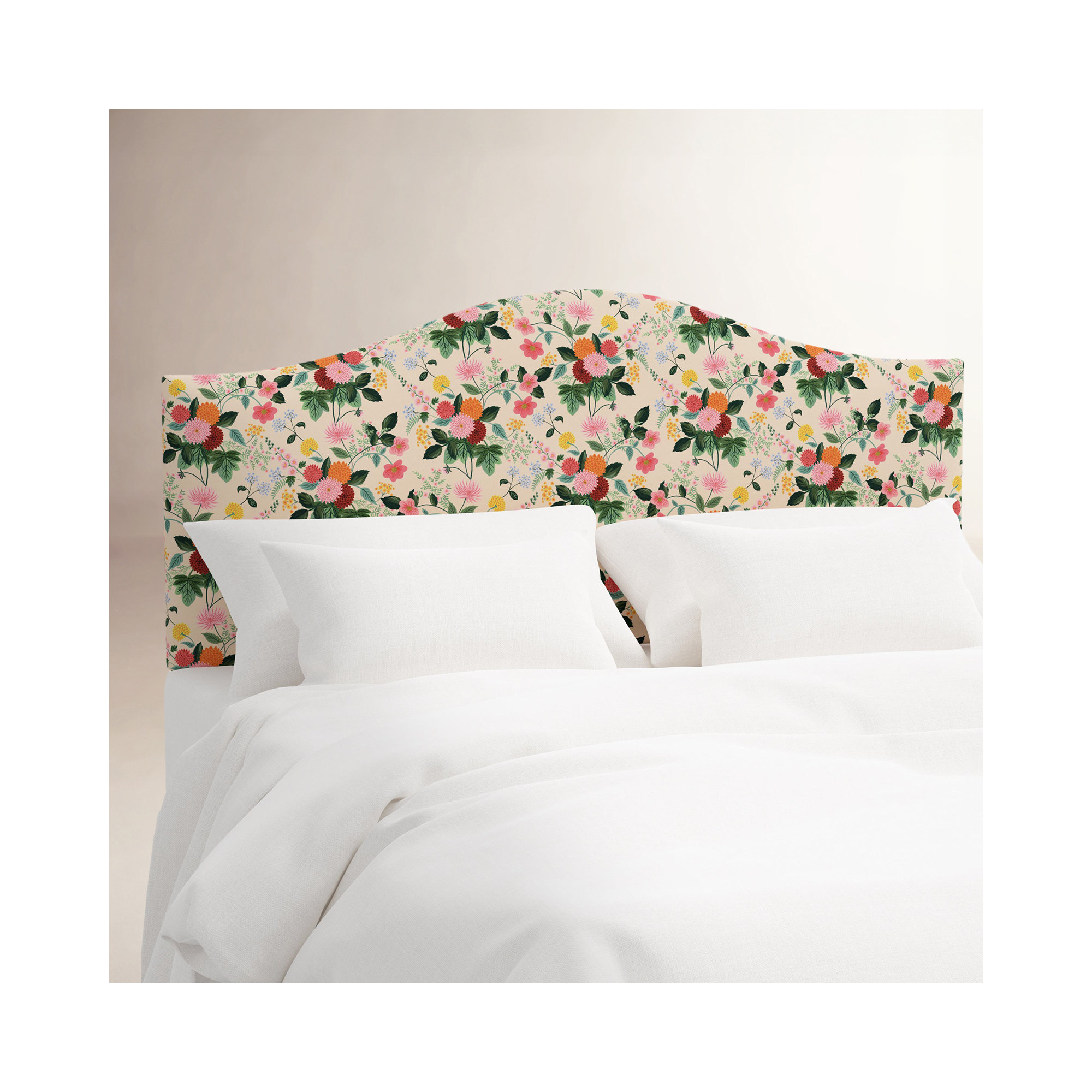 Rifle Paper Co. x Cloth & Company Mayfair Headboard, Cream, King