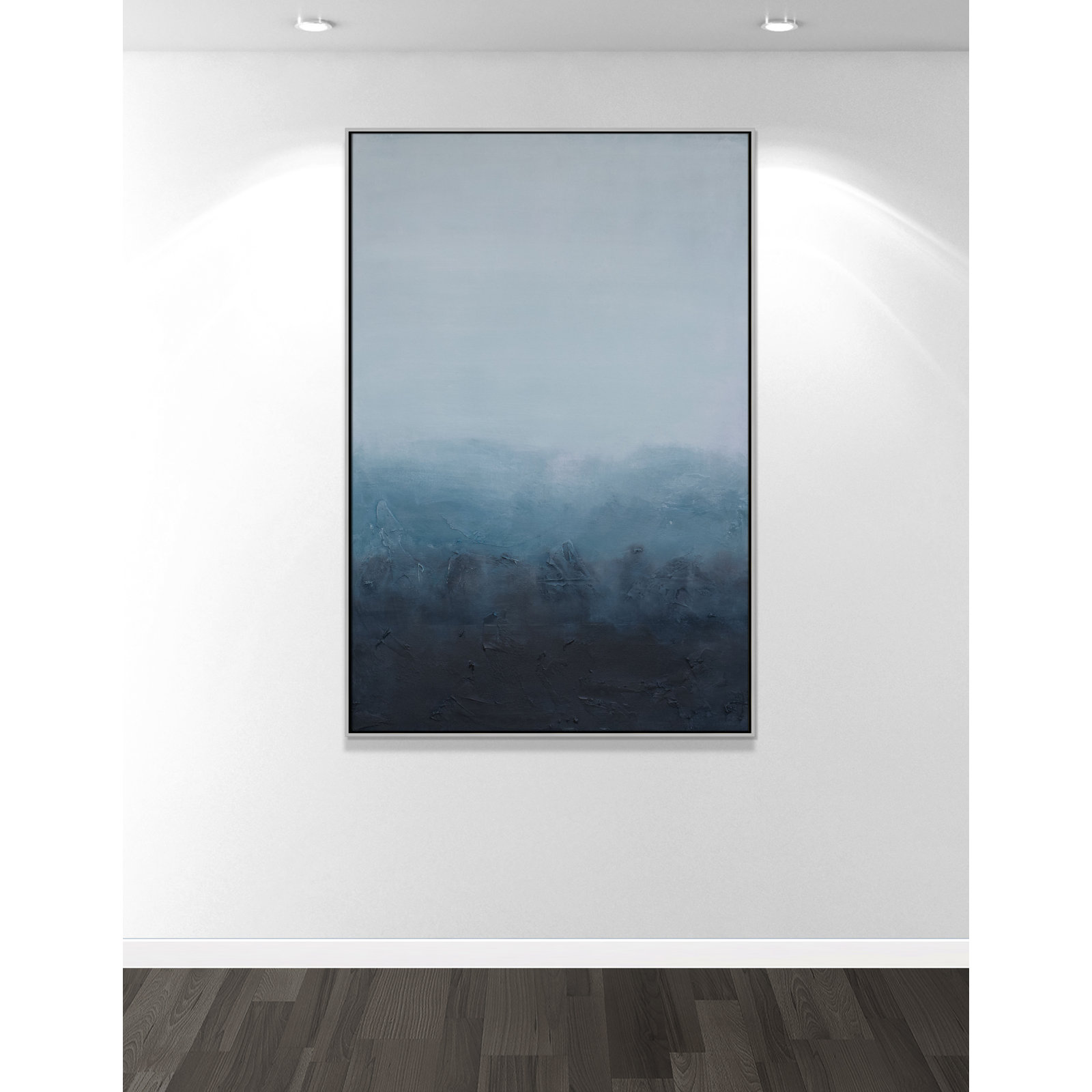 Elemental I Print by S.H. Khan, Silver Floater, 41.5'' W x 61.5'' H