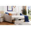 Lit de jour rembourré pleine grandeur avec deux tiroirs polyvalents et support en lattes de bois - Personnalisez le décor de votre maison en beige Base de rangement spacieuse Transform Home Style-107066929