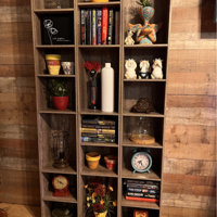 Millwood Pines Gracyn 8-Tier Narrow Bookshelf With Adjustable