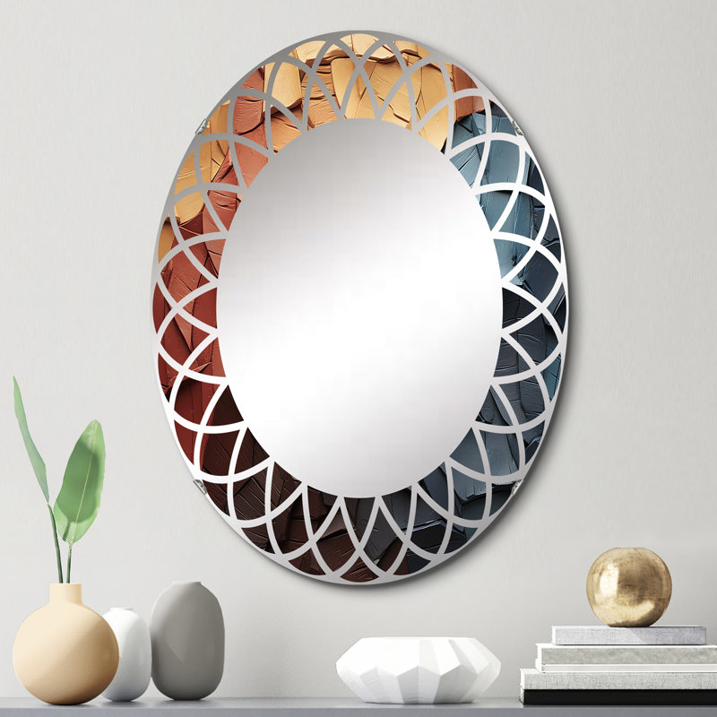 Fontenoy - Miroir mural moderne ovale, 30 po x 20 po