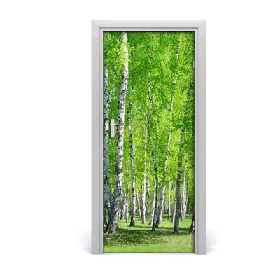 Birch Forest Door Decal