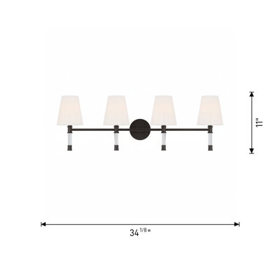 Michelly 4-Light Dimmable Vanity Light