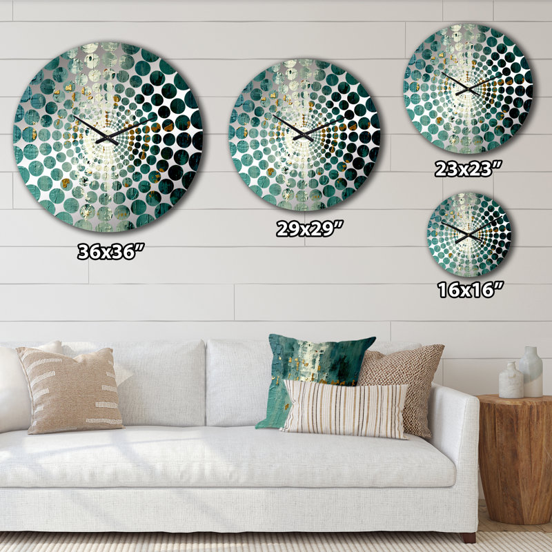 Tarni - Horloge murale peinture abstraite, Petit