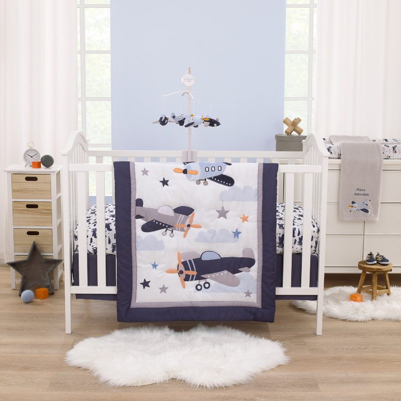 Housse de matelas à langer Little Love par NoJo Soar High Little One Arin Airplanes