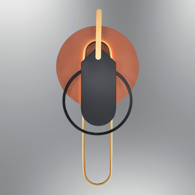 Applique à bras en métal à DEL