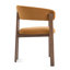 Amara Dark Brown Fabric Dining Chair-1120215964