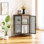 Armoire de rangement triangulaire 3 portes Leilla