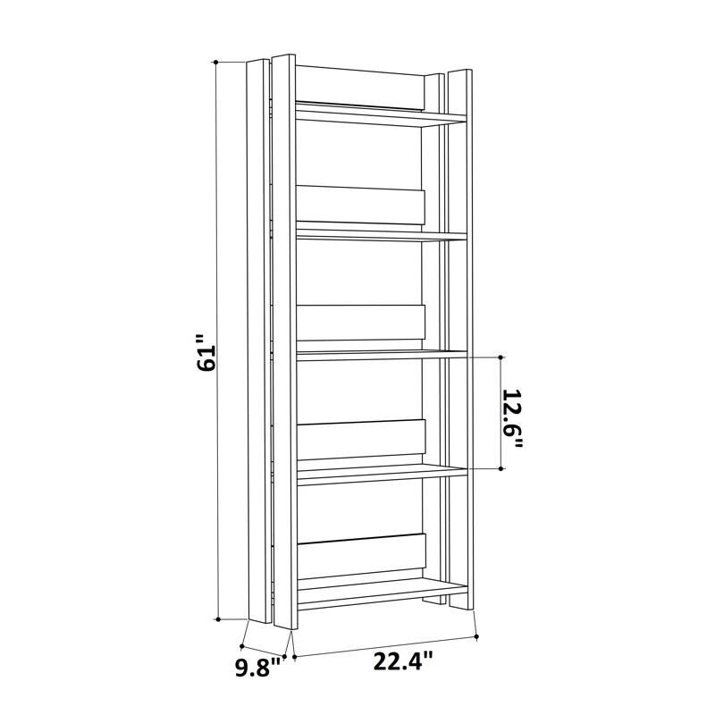 Bookcase, White/Oak