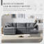 Canapé modulaire luxueux en chenille avec plusieurs conforts pour le salon-813605221
