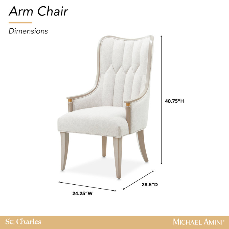 St. Charles Arm Chair - Dove Gray