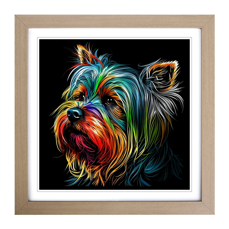 Single Picture Frame Print on Wood, Oak Framed
