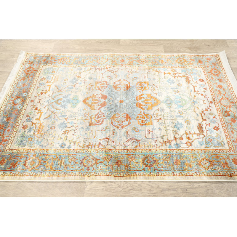 Gelinas Floral Indoor Rug, Rectangle 5' 0'' x 7' 0''