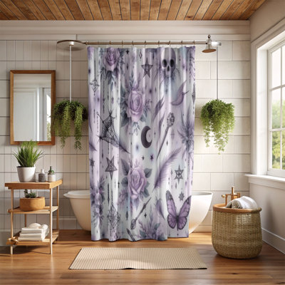 Gentle Gothic - 1 Piece Standard Shower Curtain