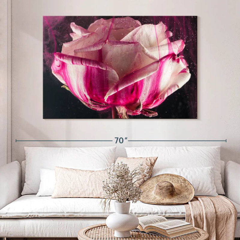 Rose moderne Harnek, H 34 po x l 51 po