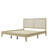 Solid Wood Platform Bed With Rattan-1570611928
