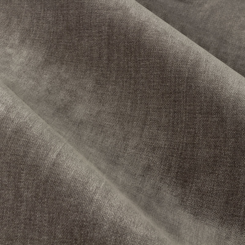 Heavy Chenille Blackout Curtain Panel Pair, 168cm Width x 137cm Drop, Grey/Beige