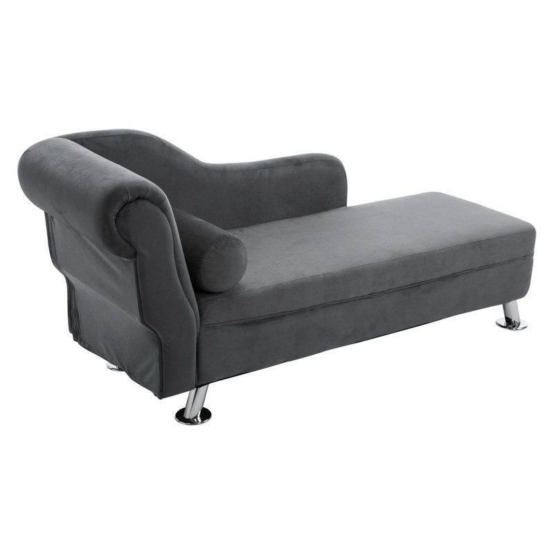 Alperin Velvet Chaise Lounge