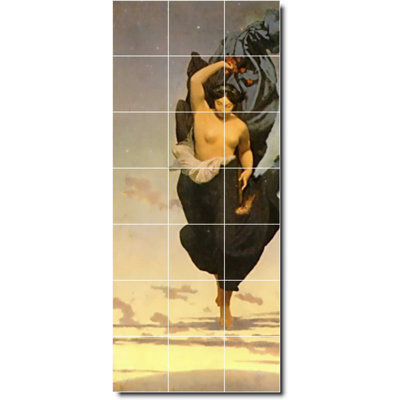 4.25" X 4.25"12.75" X 29.75"Set Of 21-12.75" X 29.75" Ceramic Lovis Corinth Religious Painting Decorative Mural Tile W01980: 4.25" X 4.25" (Set Of 21)