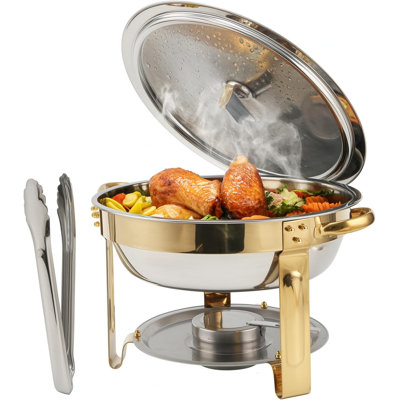 4.5L Stainless Steel Chafing Dish for Buffet with Lid