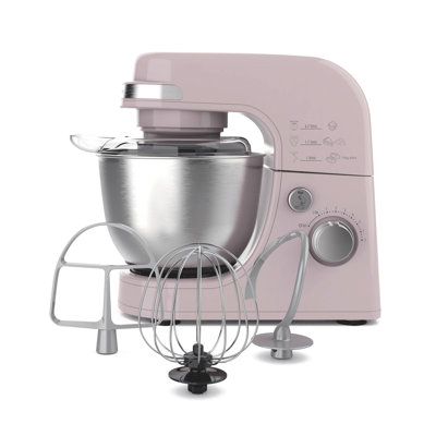 Hamilton Beach Stand Mixer, 7 Speeds, 4 Quart Capacity, Rose, 63386