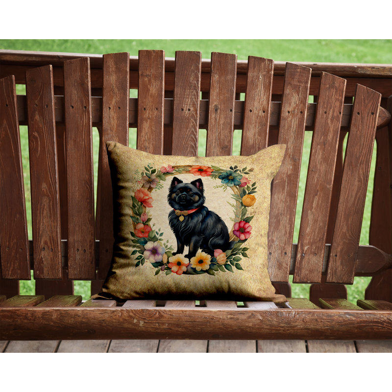 Outdoor Throw Pillow, 14" H x 14" W x 3" D
