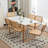 Tristen Rattan and Fabric Upholstered Dining Chairs-124083191-124083189