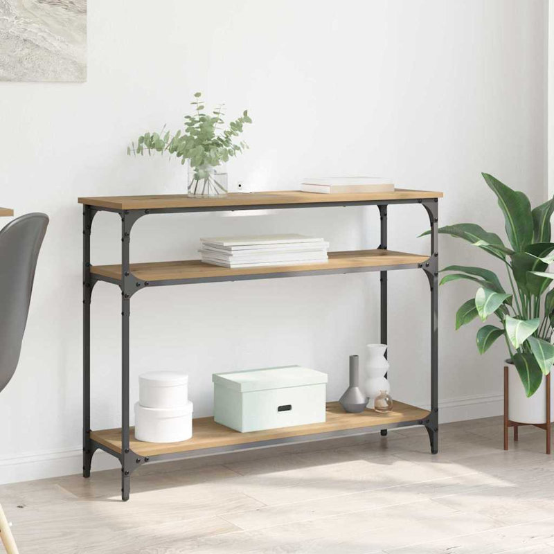Console Table, Artisan Oak, 75cm H x 100cm W x 29cm D