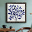 Deep Blue Branch I - Toile encadrée de qualité supérieure - prête à être accrochée-1972929615-1972929600