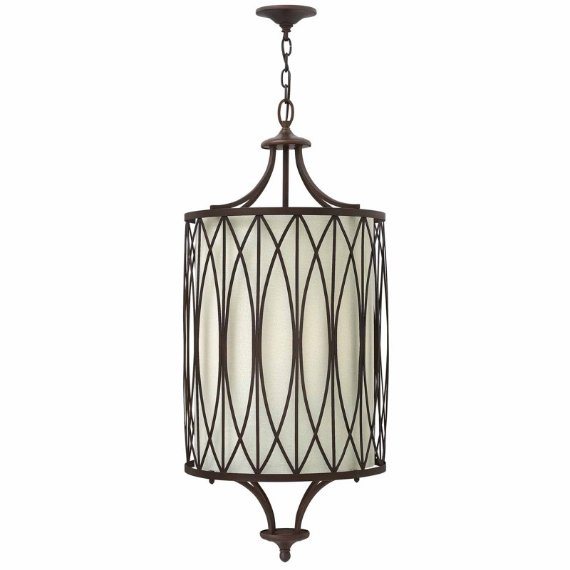 Bartholomew 4 - Light Victorian Bronze Cylinder Pendant