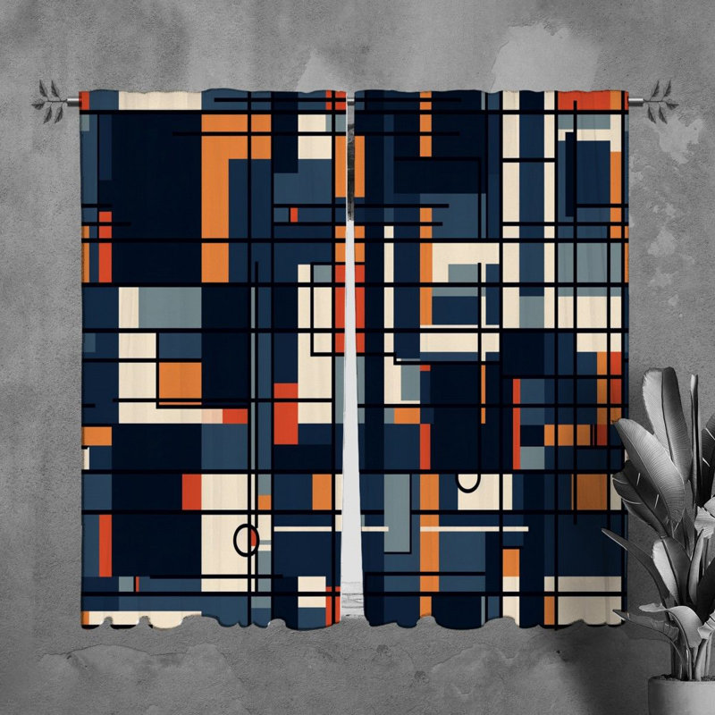 Paire de rideaux obscurcissant en polyester Santwan, L 40 po x H 82 po
