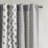 Cotton Printed Curtain Panel With Chenille Stripe And Lining