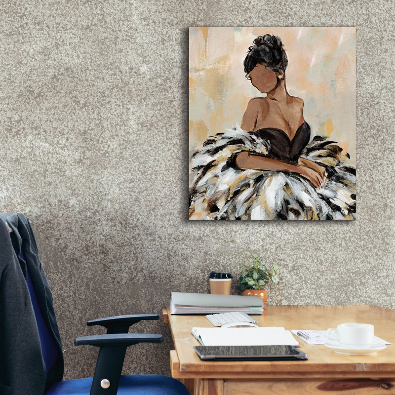 Toile épique Graffiti «Ball Gown Frills 3» par Annie Warren, art mural sur toile, 26 po x 30 po, H 30 po x l 26 po
