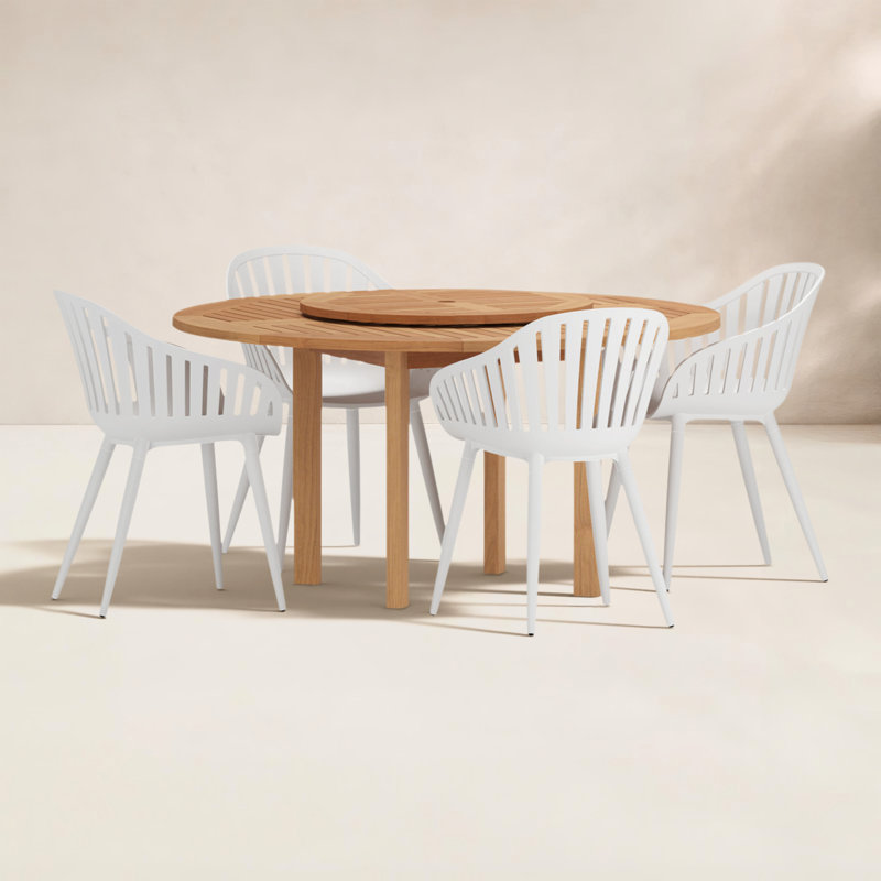 Ensemble de salle à manger Anautica, Blanc