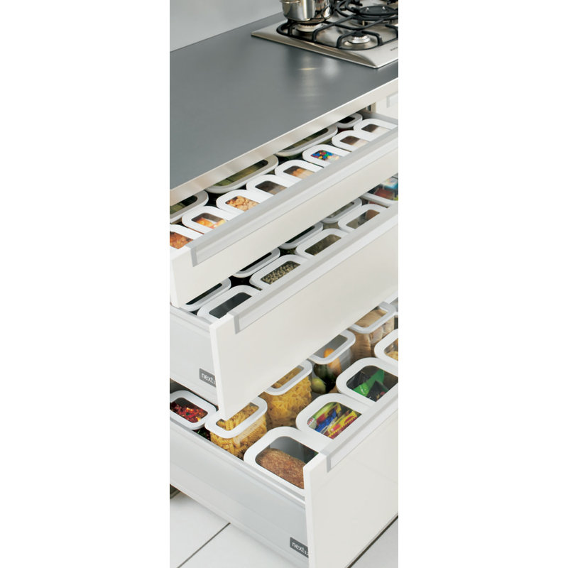 Modula 5-Piece White BPA-Free Plastic Storage Set