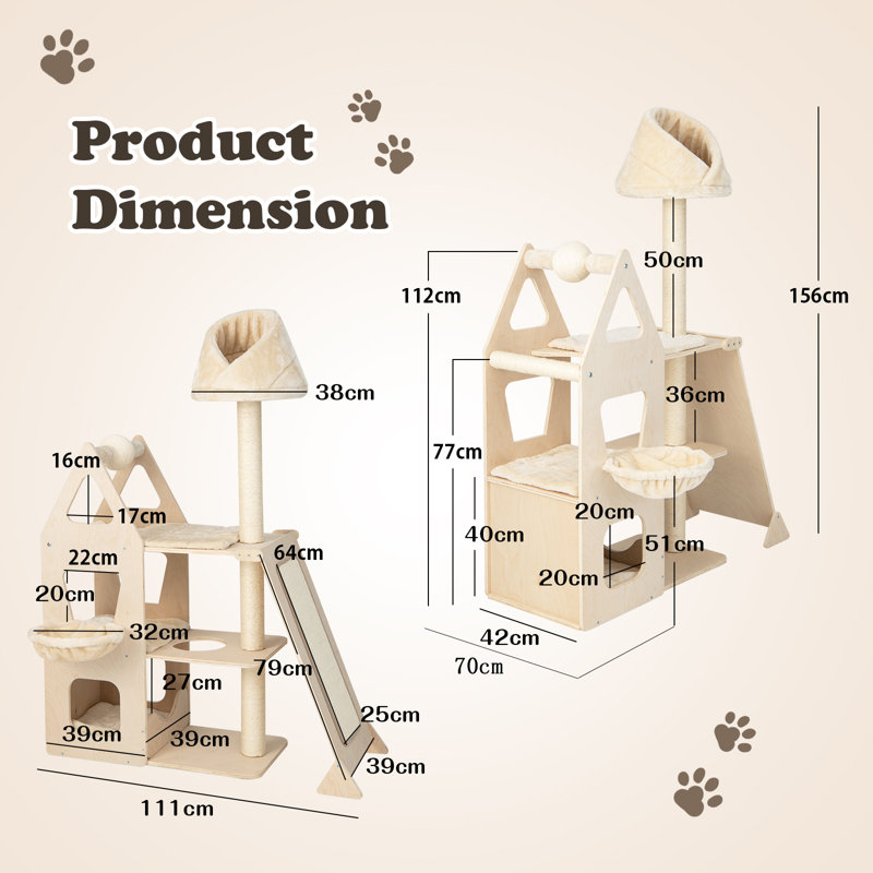 Toomsboro 155cm H Cat Tree