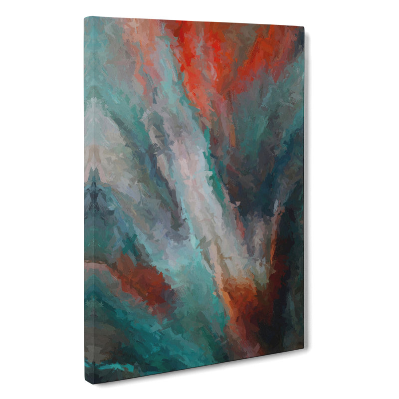 Hunted By The Fires Abstract - Wrapped Canvas Painting, 50cm H x 35cm W x 3cm D
