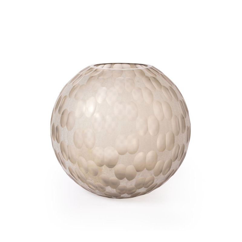 Mirriam Handmade Handblown Glass Table Vase, 10" H x 10" W x 10" D