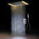Polished chrome shower system with rainfall head and flexible handheld sprayer for comfort