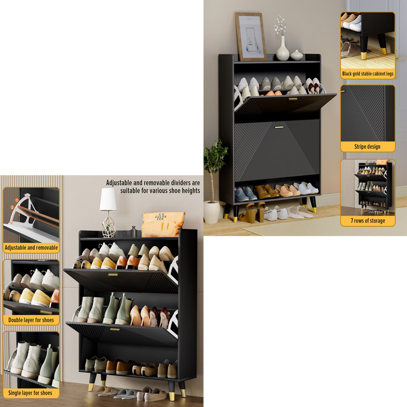 20 Pair Flip Down Shoe Storage