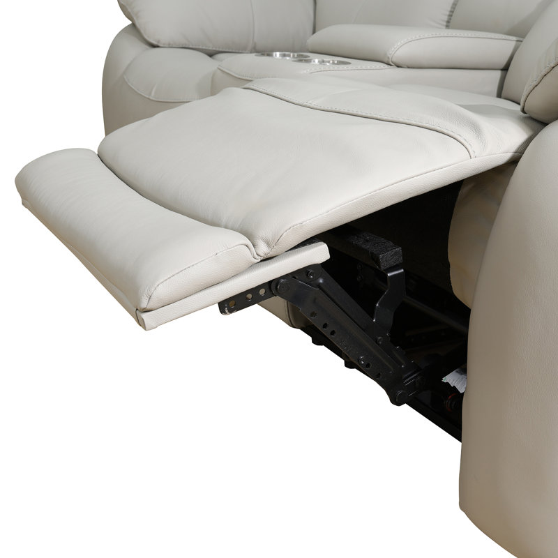 Ensemble de salon inclinable en cuir véritable 2 pièces Bairnsdale