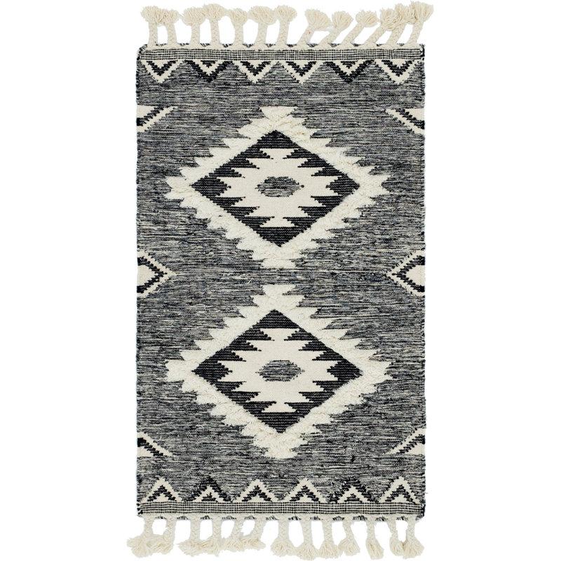 Shriver Performance Wool Geometric Indoor Rug, Rectangle 3'3" x 5'1"